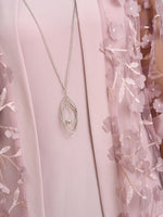 Destiny Floral Applique Dress And Jacket With Detachable Necklace