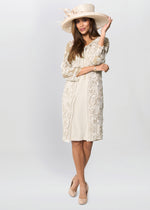 Dollie Floral Soutache Dress And Jacket With Detachable Necklace