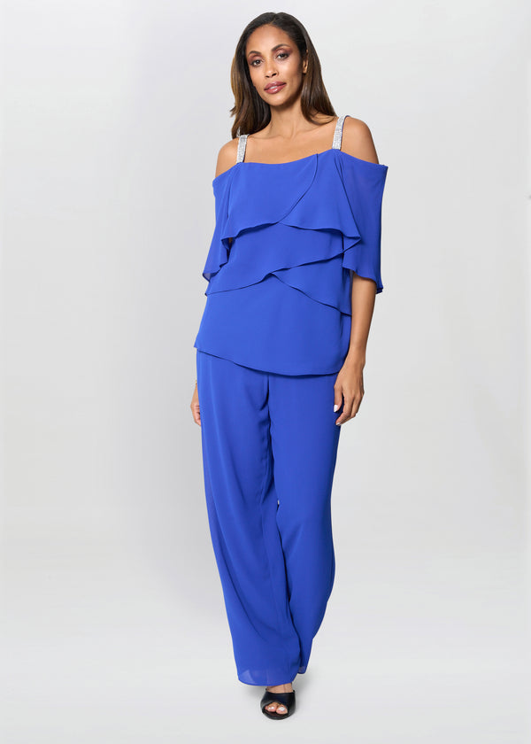 Darla Frill Top Trouser Set