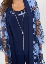 Dorris Three Piece Trouser Suit With Embroidered Jacket