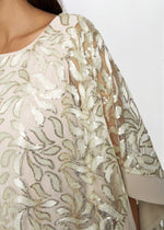 Darlene Embroidered Cape Dress