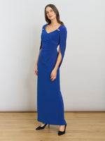 Jenna Draped Back Shoulder Maxi Dress