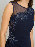 Eden Crepe Dress With Beading Detail