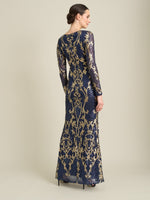 Electra Long Sleeve Beaded Maxi Dress