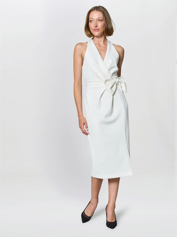 Elliana Bow Detail Midi Dress