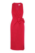 Elliana Bow Detail Midi Dress