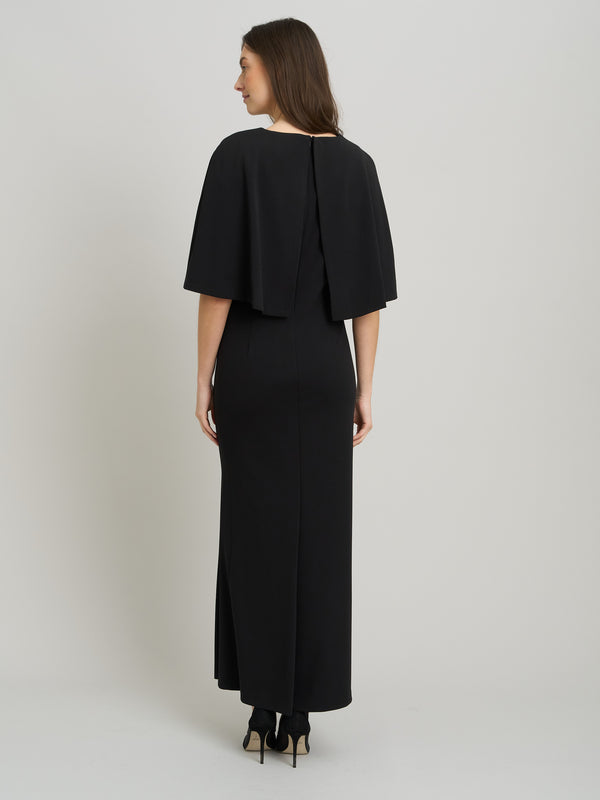 Francine Cape Sleeve Maxi Dress