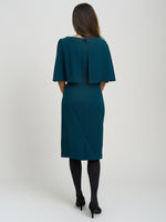 Gillian Chiffon Cape Dress