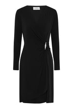 Glennie Embellished Wrap Dress