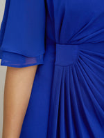 Hanne Jersey And Chiffon Wrap Dress