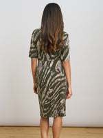 Hettie Animal Print Jersey Dress