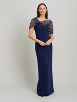 Irma Asymmetrical Neckline Maxi Dress