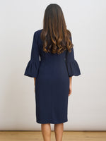 Ivana Navy Shift Dress