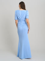 Jadie Maxi Dress With Beaded Sleeves