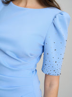 Jadie Maxi Dress With Beaded Sleeves