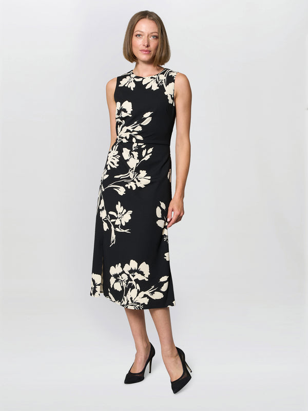 Joely Placement Floral Print Dress