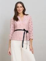 Kerri Blouse With Scallop Front