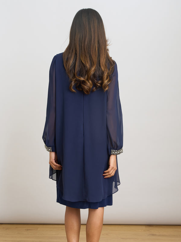 Lexie Embellished Sleeves Dress