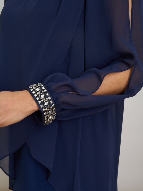 Lexie Embellished Sleeves Dress