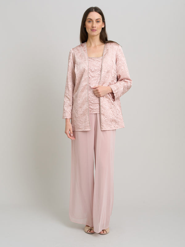 Lorriane 3 Piece Jacquard Trouser Suit