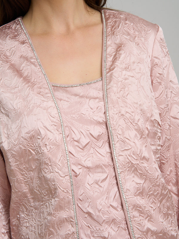 Lorriane 3 Piece Jacquard Trouser Suit