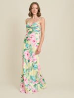 Marge Burnout Print Maxi Dress