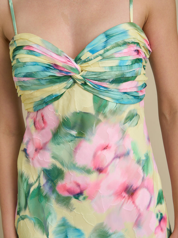 Marge Burnout Print Maxi Dress