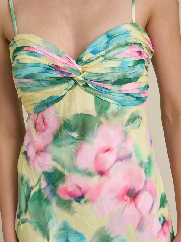 Marge Burnout Print Maxi Dress