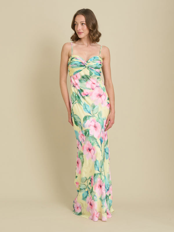 Marge Burnout Print Maxi Dress