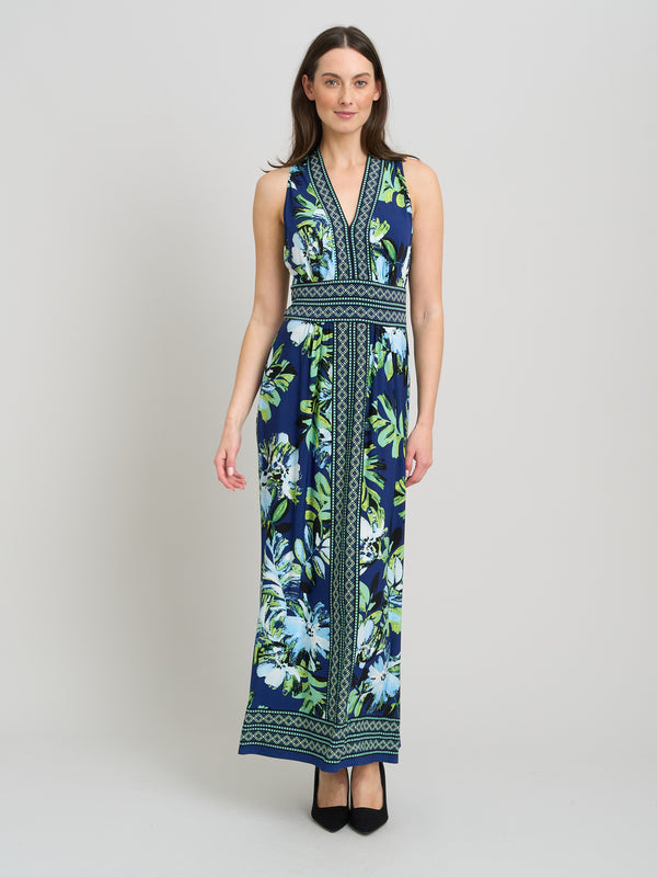 Marisa V Neck Sleeveless Maxi Dress