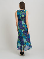 Marlee Side Tie Ruffle Print Dress