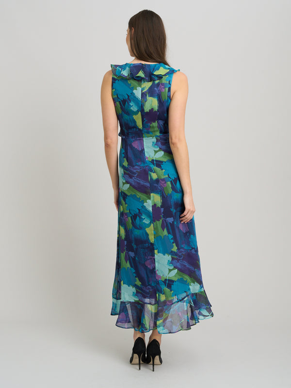 Marlee Side Tie Ruffle Print Dress