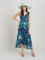 Marlee Side Tie Ruffle Print Dress