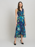 Marlee Side Tie Ruffle Print Dress