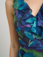 Marlee Side Tie Ruffle Print Dress