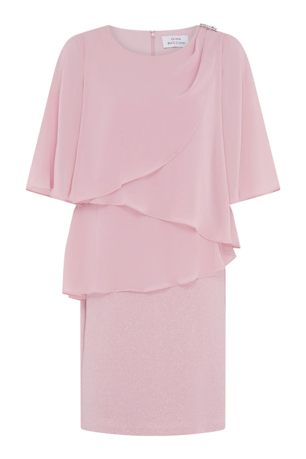 Myleene Layered Chiffon Overlay Dress