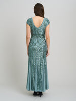 Mimsy V Neck Beaded Maxi Dress