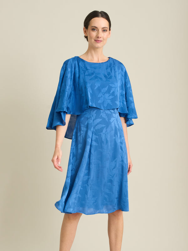 Mercedes Leaf Jacquard Dress
