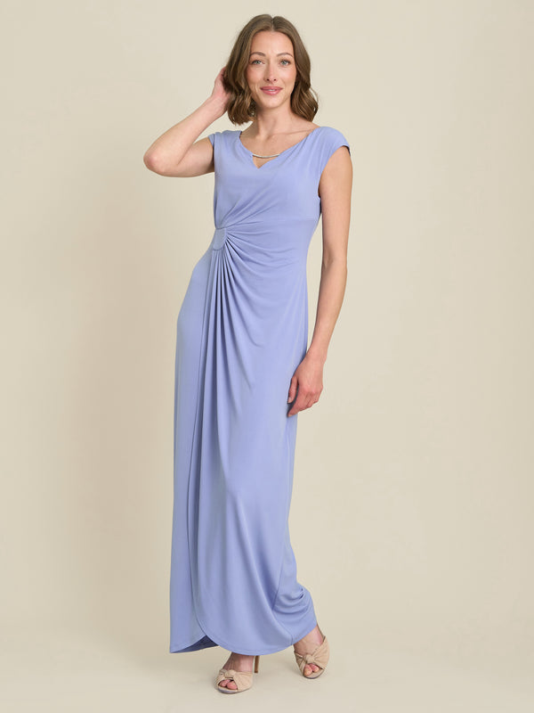 Bailee Jersey Diamante Trim Maxi Dress