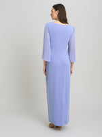 Iulia Maxi Wrap Dress With Chiffon Sleeve