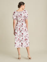 Perrie Smock Waist Floral Print Dress
