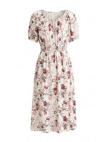 Perrie Smock Waist Floral Print Dress
