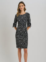 Floral Shift Dress With Bow Detail