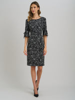 Floral Shift Dress With Bow Detail