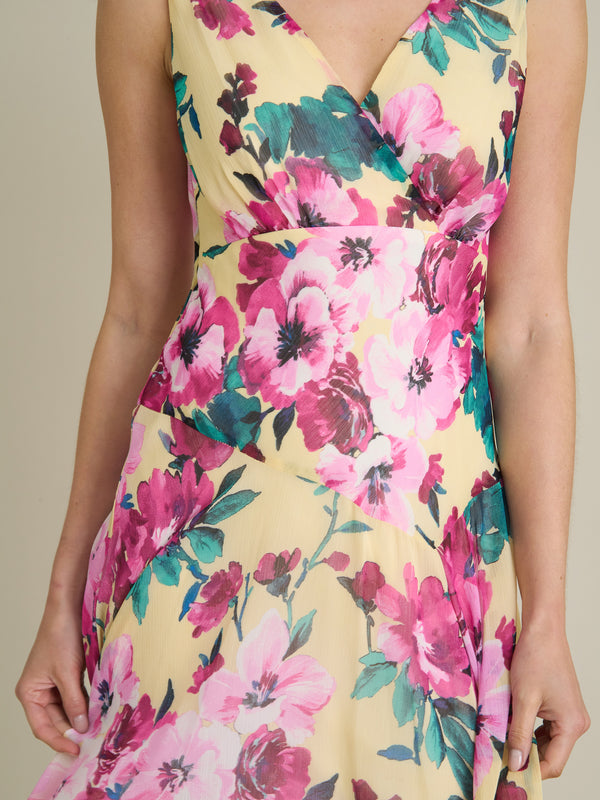 India Chiffon Print Dress