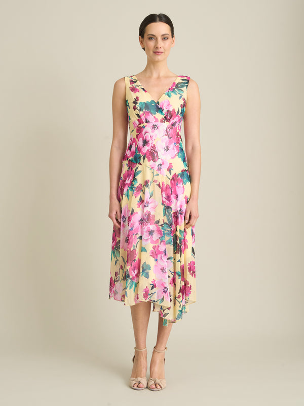 India Chiffon Print Dress