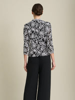 Lia Embroidered Blouse With Scallop Detail