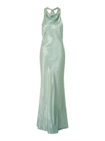 Chassidy Satin Halter Neck Maxi Dress