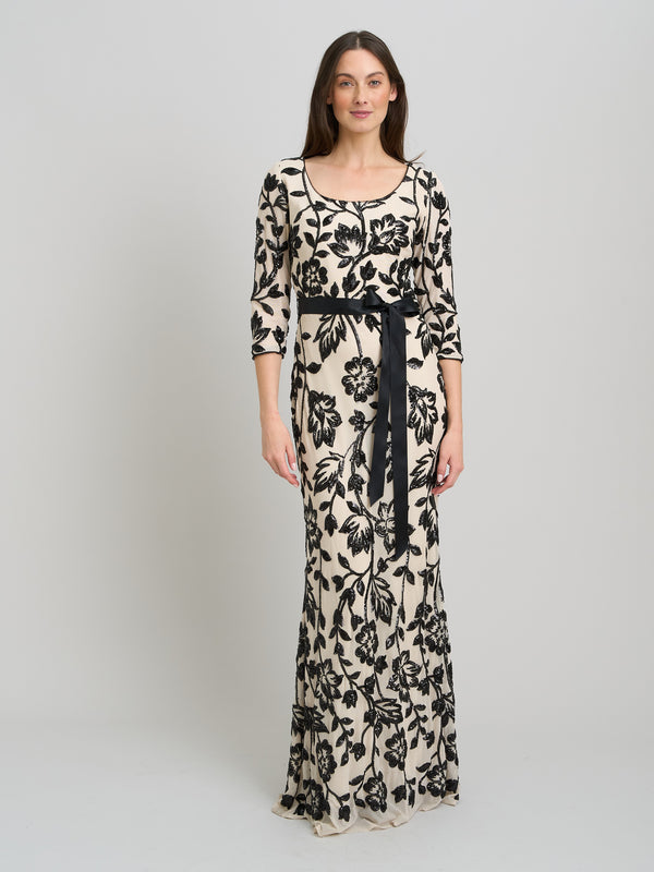 Murphy Embroidered Sequin Maxi Dress