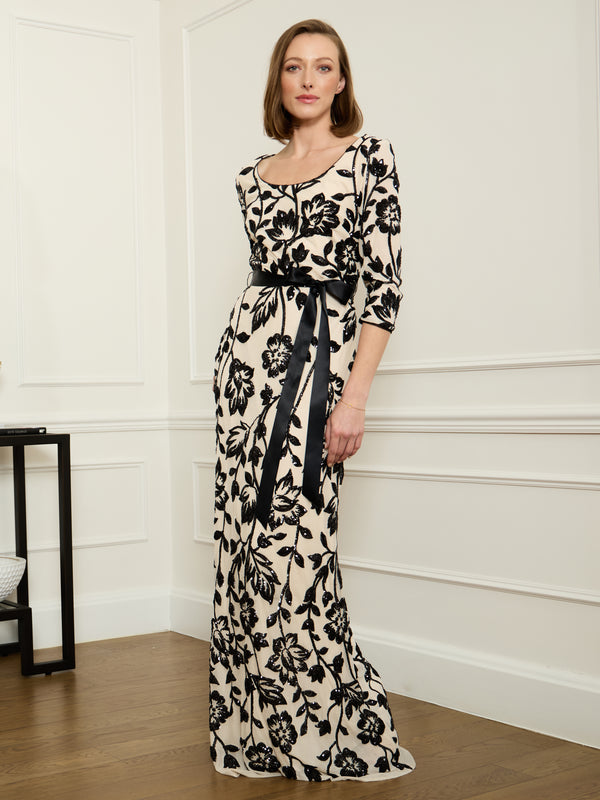 Murphy Embroidered Sequin Maxi Dress